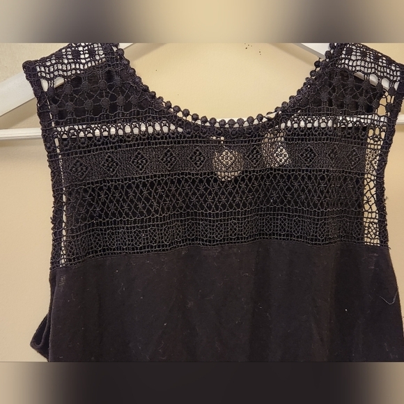H&M black open lace sleeveless top by HM size M - Picture 4 of 4
